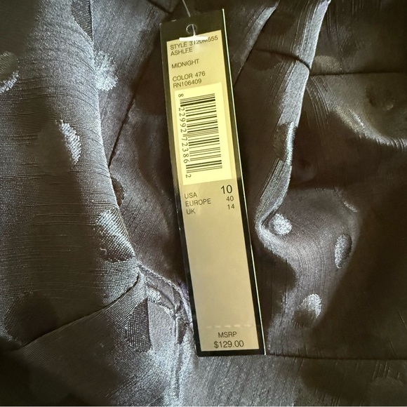 Tahari Levine NWT Size 10 Polka Dot Fit & Flare Dress Pink Belt Midi NWT $129 - Picture 8 of 8